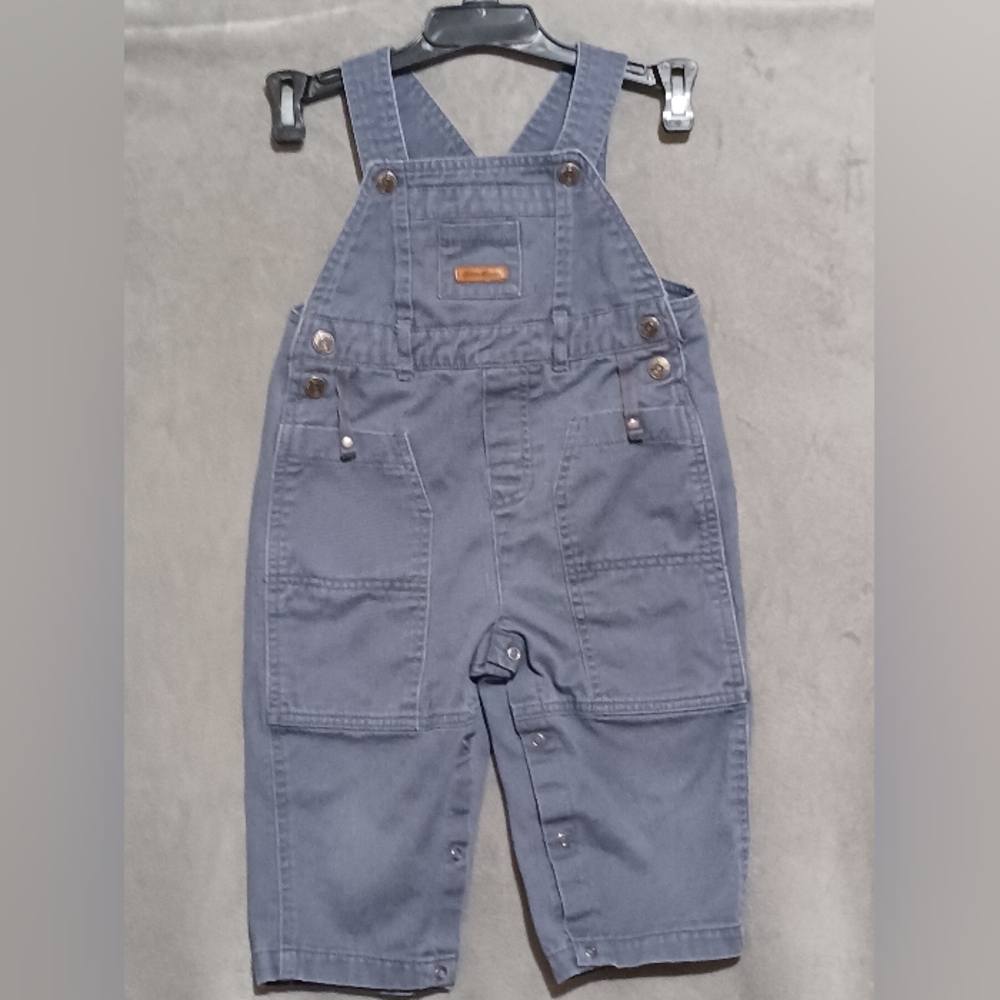 Eddie Bauer Toddler 24 Mos. Gray Bib Overalls